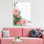 Red Rosas Asymmetrisch Canvas Afdruk (Insitu (Woonkamer))