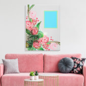 Red Rosas Asymmetrisch Canvas Afdruk (Insitu (Woonkamer))