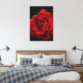 Red Rose 24x36 (60x90cm) waccnm Canvas Afdruk (Insitu (Slaapkamer))