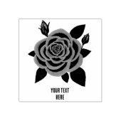 Red Rose 2 inch Rubber Stamp Rubberstempel (Afrduk)