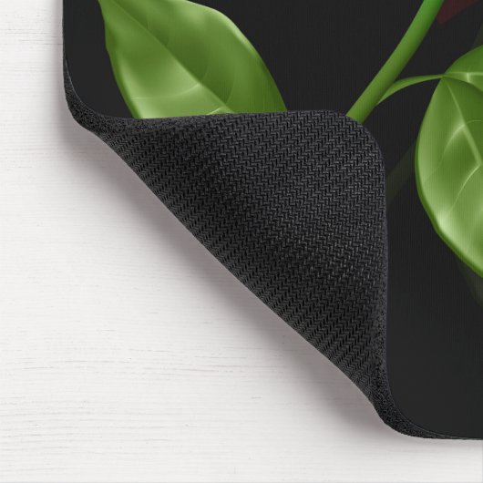 Red Rose 2 Mousepad Muismat (Hoek)