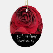 Red Rose 50th Jubileum Tree Ornament (Rechts)