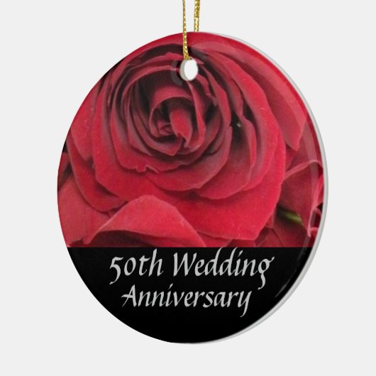 Red Rose 50th Jubileum Tree Ornament (Links)
