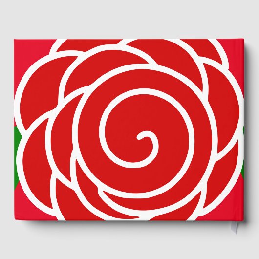 Red Rose 80th Birthday Party Gastenboek (Achterkant)