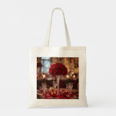 Red Rose Aesthetic Valentine Romantic Tote Bag (Achterkant)