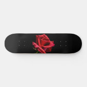 Red Rose against Black Background Persoonlijk Skateboard (Horizontaal)