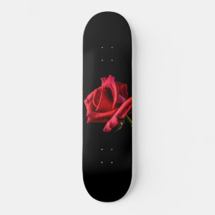 Red Rose against Black Background Persoonlijk Skateboard