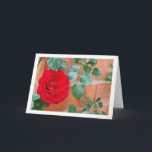Red Rose against Brick Wall Kaart<br><div class="desc">Red Rose against Brick Wall Greeting Card. You can easily customize this product for free if you would like to add wording or change the color of the background.</div>