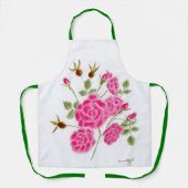 Red Rose Apron Schort (Voorkant)
