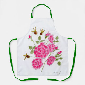 Red Rose Apron Schort