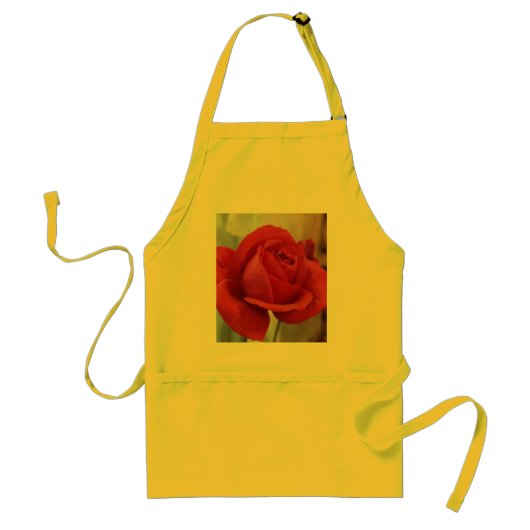 Red Rose Apron Standaard Schort (Voorkant)
