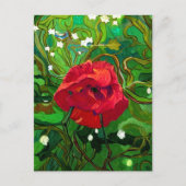 RED ROSE ART BRIEFKAART (Voorkant)