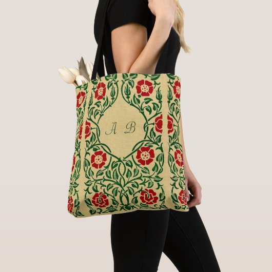 Red Rose Art Nouveau Tas (Dichtbij)