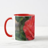 Red Rose Artsy Flower Floral Mok (Links)