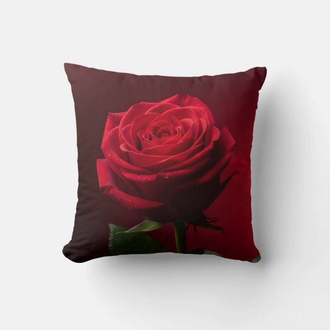 red rose background romantic design luxury kussen (Voorkant)
