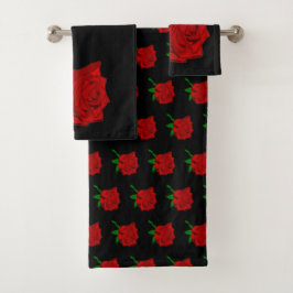 Red Rose Bad Handdoek