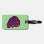 Red Rose Bag Label Bagagelabel (Achterkant horizontaal)