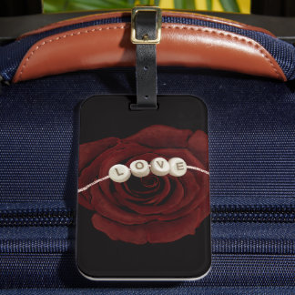 Red Rose Bagagelabel