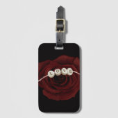 Red Rose Bagagelabel (Voorkant (verticaal))