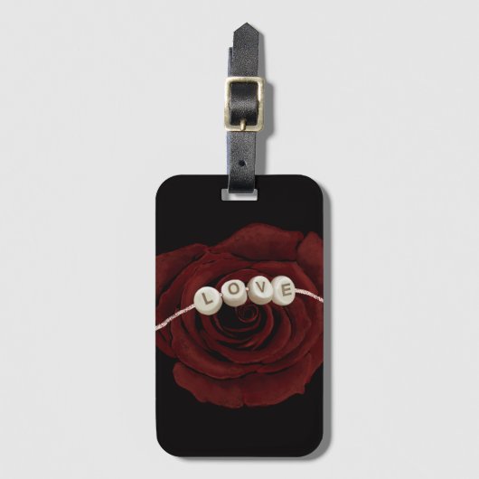 Red Rose Bagagelabel (Voorkant (verticaal))