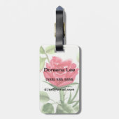 Red Rose Bagagelabel (Achterkant verticaal)