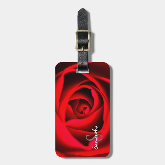 Red Rose Bagagelabel (Voorkant verticaal)