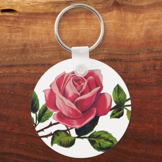 Red Rose Basic Sleutelhanger (Voorkant)