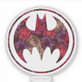 Red Rose Bat Signal Sticker (Voorkant)