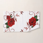 Red Rose Bathroom Towel sets Bad Handdoek (Handdoek)
