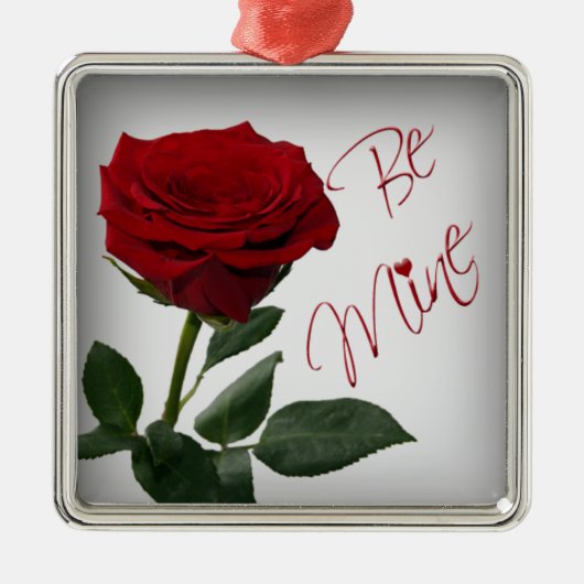 Red Rose be Mine Premium Keepomwille Ornament (Voorkant)
