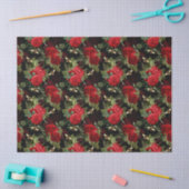 Red Rose Bee Series Design 18 Tissue Paper Tissuepapier (Craft)