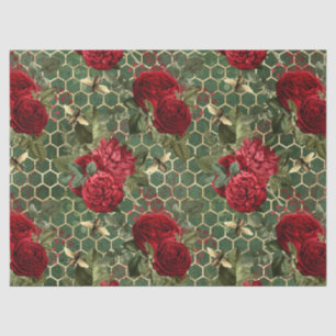 Red Rose Bee Series Design 22 Tissue Paper Tissuepapier