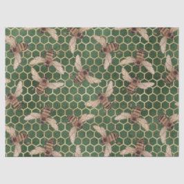 Red Rose Bee Series Design 55 Tissuepapier