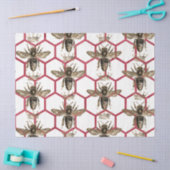 Red Rose Bee Series Design 64 Tissuepapier (Craft)