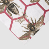 Red Rose Bee Series Design 64 Tissuepapier (Detail)