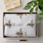 Red Rose Bee Series Design 6 Tissue Paper Tissuepapier (Geschenk)