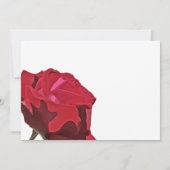 Red Rose begrafenisaankondiging Kaart (Achterkant)