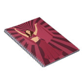 Red Rose Belly Dancer Notitieboek (Rechterzijde)