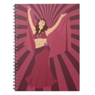 Red Rose Belly Dancer Notitieboek