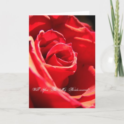 Red Rose, ben je mijn Bridesmaid? (Voorkant)