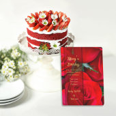 Red Rose Birthday Card Bedankkaart