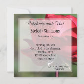 Red Rose Birthday Kaart (Achterkant)