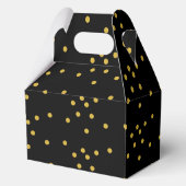 Red Rose Black en Gold Quinceañera Bedankdoosjes (Achterkant)