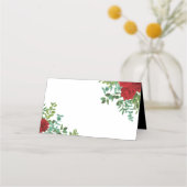 Red Rose Black Wedding Gothic Dark Plaatskaartje (Voorkant)