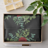 Red Rose Black Wedding Gothic Dark Tissuepapier (Geschenk)