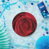 Red Rose Bloem Papier Borden Papieren Bordje (Feest)