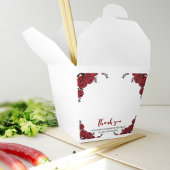 Red Rose Bloemen Huwelijksthema Bedankdoosjes