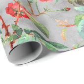 Red Rose Bloementuin  Cadeaupapier (Rol Hoek)