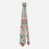 Red Rose Bloementuin  Stropdas (Voorkant)