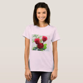 Red Rose Bloom T-shirt (Voorkant volledig)